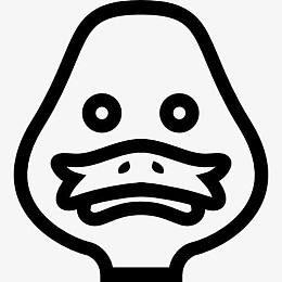 鸭头正面概述鸟图标