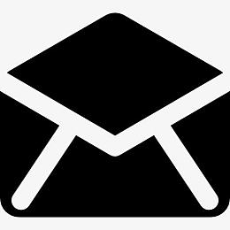 黑人打开信封后图标