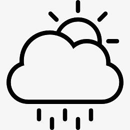 下雨天概述符号图标