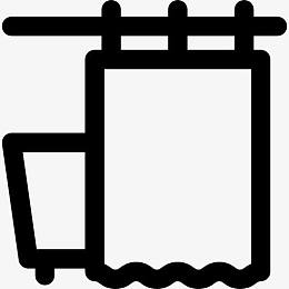 浴帘图标