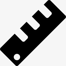 尺子的刻度图标