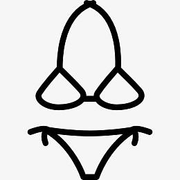 两部分的比基尼图标