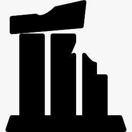 建筑文物在博物馆图标