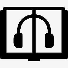 开放的有声读物图标