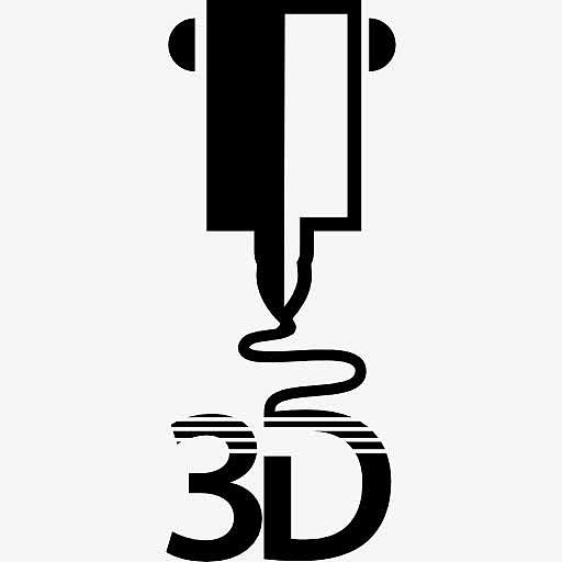 3d印制由体积的打印机图标