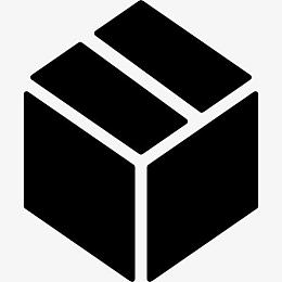 封闭的纸箱图标