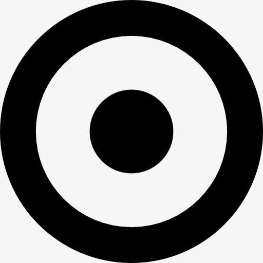 圆轮廓大点的中心图标