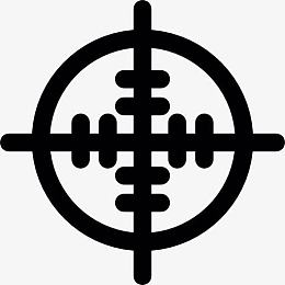 枪射击的目标图标
