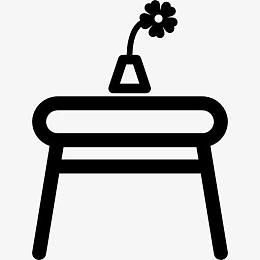 桌上有一瓶鲜花图标