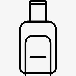 有轮子的手提箱图标