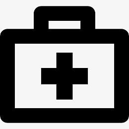 医疗包加上加号轮廓图标