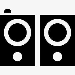 立体声扬声器夫妇图标