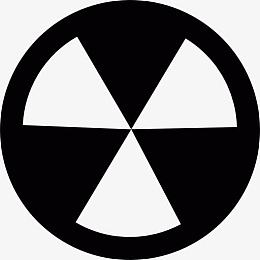 放射性标志图标