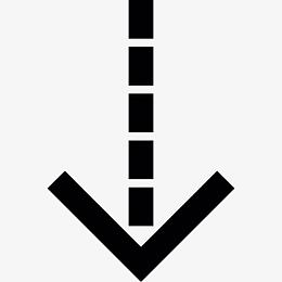 沿着虚线箭头图标