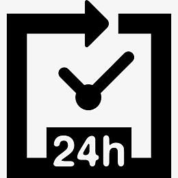 24小时开放的象征图标