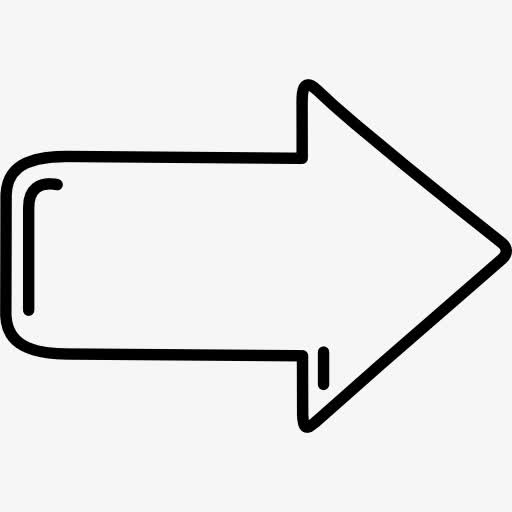 右箭头的轮廓图标