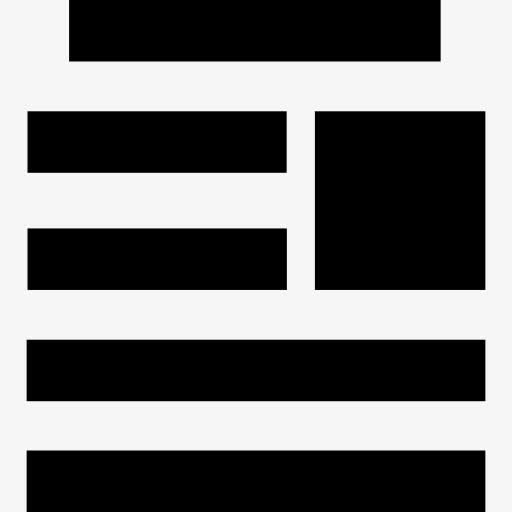 水平线象征一方图标