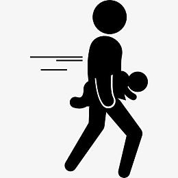 刑事盗窃婴儿图标