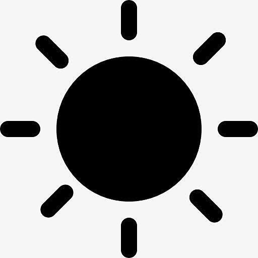 黑色的太阳象征图标
