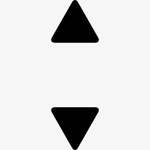 向上和向下的小三角箭头图标