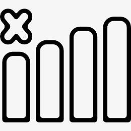 没有手机接口的互联网连接标志图标