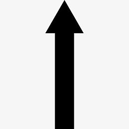 直行箭头符号图标