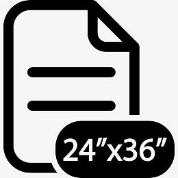 24印刷尺寸36英寸图标