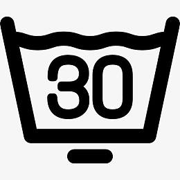 30度洗衣图标