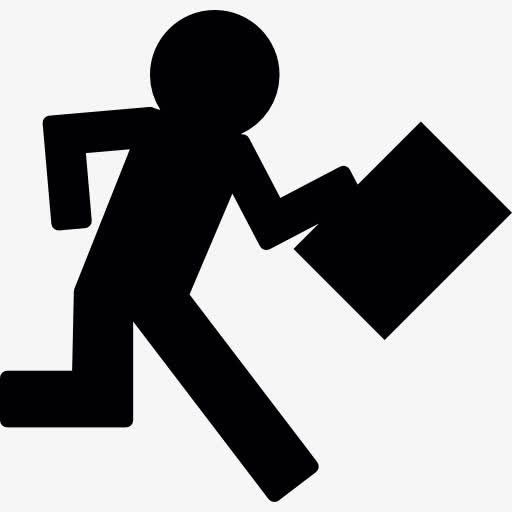 运行的商人图标