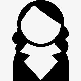 女性用户与夹克西装图标