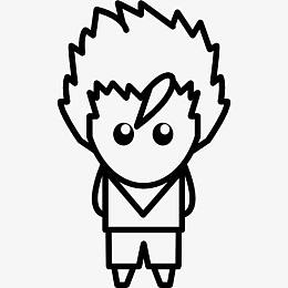 动漫人物的头发图标