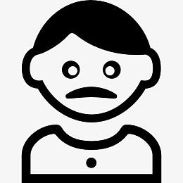 成年男子留胡子的图标