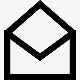 打开信封邮件标志图标