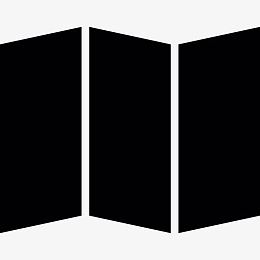 黑色的地图图标