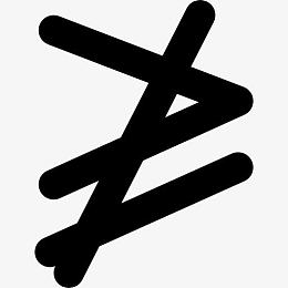 不大于或等于数学符号图标