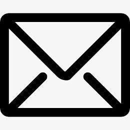 新的电子邮件后密闭信封符号图标