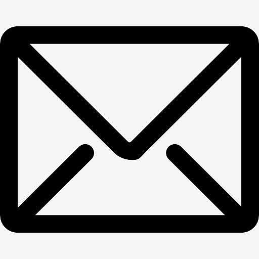新的电子邮件后密闭信封符号图标
