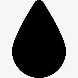 滴水的黑色形状图标