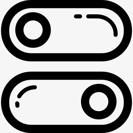 两个开关的轮廓图标