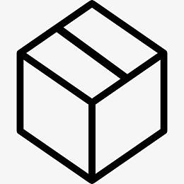 封闭的纸箱图标