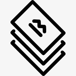 斜堆卡片图标