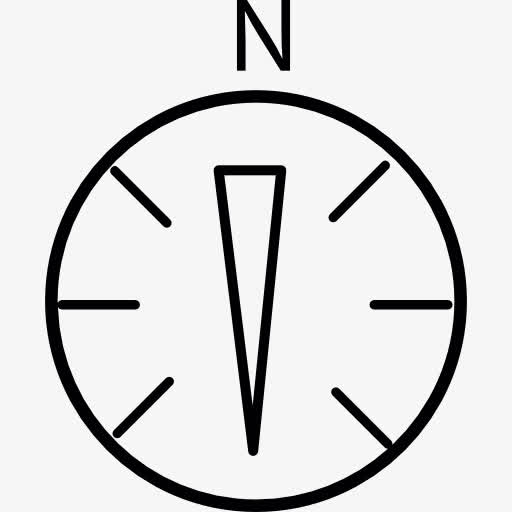 在指南针南图标