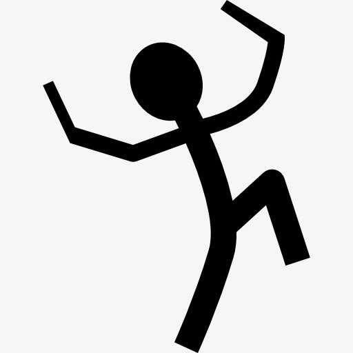 卡通人持棍棒图标