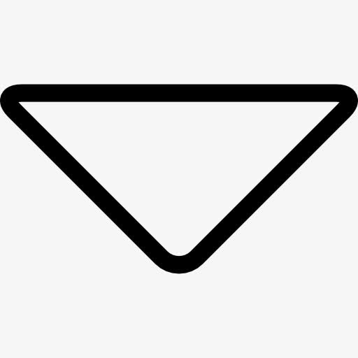 向下箭头三角形轮廓图标