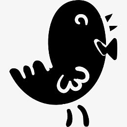 鸟与蝴蝶领结图标