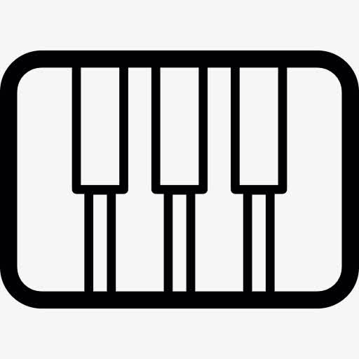 钢琴键图标
