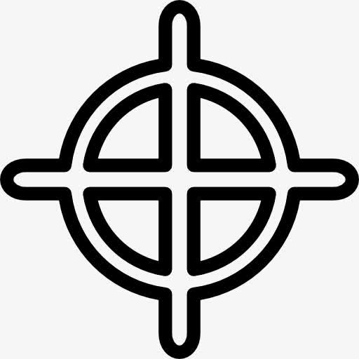 十字线的轮廓图标