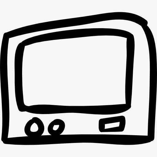 电视手工符号图标