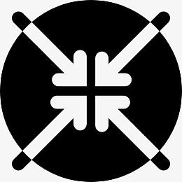 四个箭头指向中心图标