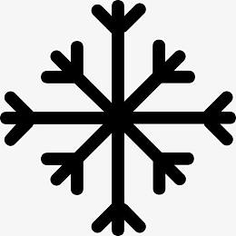 雪花晶体的形状图标